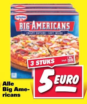 Aanbiedingen Alle big americans - Dr. Oetker - Geldig van 04/09/2017 tot 10/09/2017 bij Nettorama