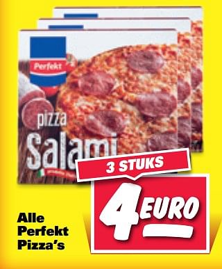 Aanbiedingen Alle perfekt pizza`s - Perfekt - Geldig van 04/09/2017 tot 10/09/2017 bij Nettorama