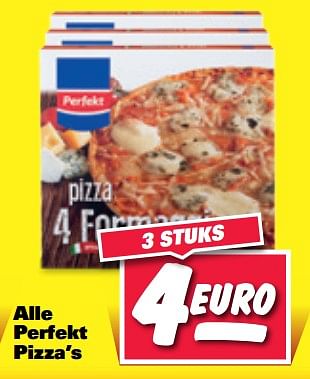 Aanbiedingen Alle perfekt pizza`s - Perfekt - Geldig van 04/09/2017 tot 10/09/2017 bij Nettorama