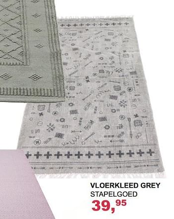 Aanbiedingen Vloerkleed grey stapelgoed - Stapelgoed - Geldig van 03/09/2017 tot 08/10/2017 bij Baby & Tiener Megastore