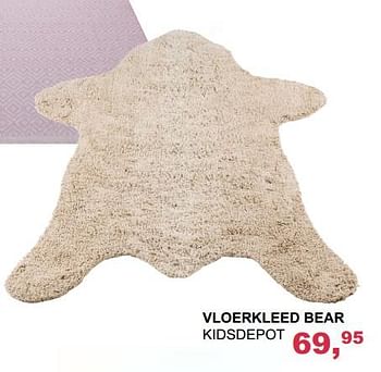 Aanbiedingen Vloerkleed bear kidsdepot - KidsDepot  - Geldig van 03/09/2017 tot 08/10/2017 bij Baby & Tiener Megastore