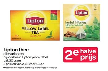 Aanbiedingen Lipton yellow label - Lipton - Geldig van 07/09/2017 tot 20/09/2017 bij Spar