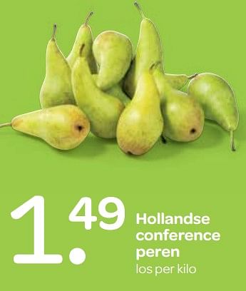 Aanbiedingen Hollandse conference peren - Huismerk - Spar  - Geldig van 07/09/2017 tot 20/09/2017 bij Spar