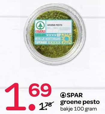 Aanbiedingen Groene pesto - Spar - Geldig van 07/09/2017 tot 20/09/2017 bij Spar