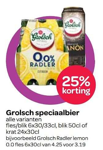 Aanbiedingen Grolsch speciaalbier - Grolsch - Geldig van 07/09/2017 tot 20/09/2017 bij Spar