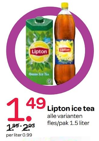 Aanbiedingen Lipton ice tea - Lipton - Geldig van 07/09/2017 tot 20/09/2017 bij Spar