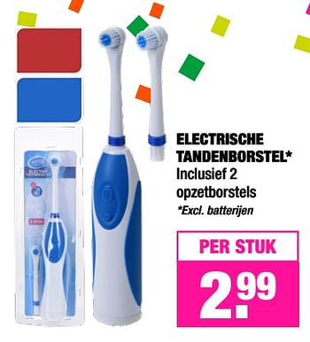 Aanbiedingen Electrische tandenborstel - Huismerk - Big Bazar - Geldig van 11/09/2017 tot 24/09/2017 bij Big Bazar