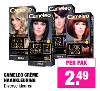 Aanbiedingen Cameleo crème haarkleuring - Cameleo - Geldig van 11/09/2017 tot 24/09/2017 bij Big Bazar