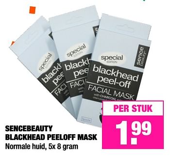 Aanbiedingen Sencebeauty blackhead peeloff mask - Sencebeauty - Geldig van 11/09/2017 tot 24/09/2017 bij Big Bazar