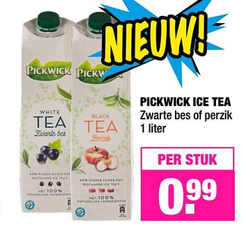 Aanbiedingen Pickwick ice tea - Pickwick - Geldig van 11/09/2017 tot 24/09/2017 bij Big Bazar