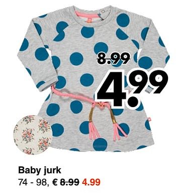 Aanbiedingen Baby jurk - Huismerk - Wibra - Geldig van 04/09/2017 tot 16/09/2017 bij Wibra