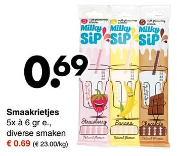 Aanbiedingen Smaakrietjes - Huismerk - Wibra - Geldig van 04/09/2017 tot 16/09/2017 bij Wibra