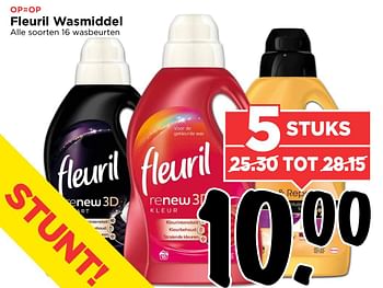 Aanbiedingen Fleuril wasmiddel - Fleuril - Geldig van 10/09/2017 tot 16/09/2017 bij Vomar