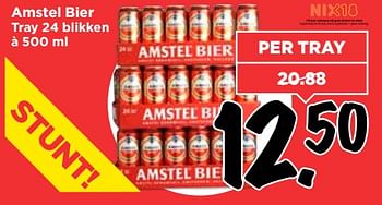 Aanbiedingen Amstel bier tray 24 blikken - Amstel - Geldig van 10/09/2017 tot 16/09/2017 bij Vomar