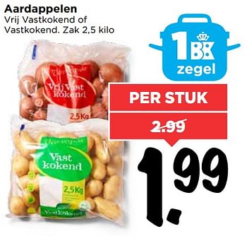 Aanbiedingen Aardappelen - Huismerk Vomar - Geldig van 10/09/2017 tot 16/09/2017 bij Vomar