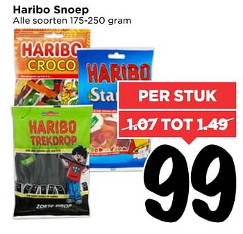 Aanbiedingen Haribo snoep - Haribo - Geldig van 10/09/2017 tot 16/09/2017 bij Vomar