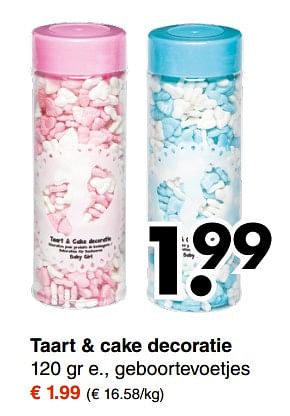 Aanbiedingen Taart + cake decoratie - Huismerk - Wibra - Geldig van 04/09/2017 tot 16/09/2017 bij Wibra