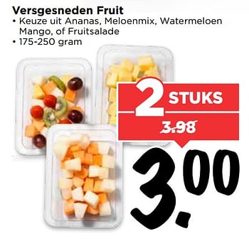 Aanbiedingen Versgesneden fruit - Huismerk Vomar - Geldig van 10/09/2017 tot 16/09/2017 bij Vomar