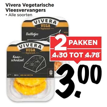 Aanbiedingen Vivera vegetarische vleesvervangers - Vivera - Geldig van 10/09/2017 tot 16/09/2017 bij Vomar