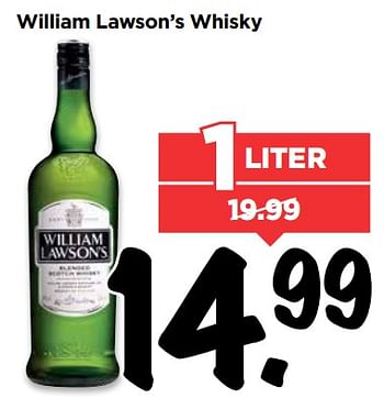 Aanbiedingen William lawson`s whisky - William Lawson's - Geldig van 10/09/2017 tot 16/09/2017 bij Vomar