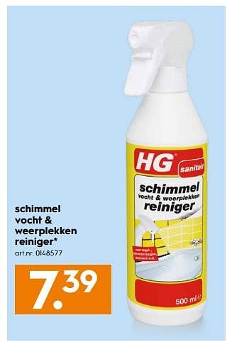 Aanbiedingen Schimmel vocht + weerplekken reiniger - HG - Geldig van 09/09/2017 tot 20/09/2017 bij Blokker