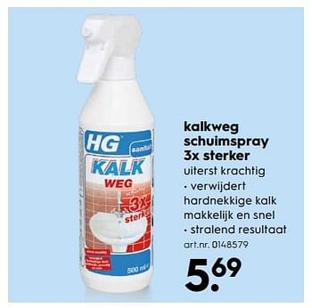 Aanbiedingen Kalkweg schuimspray 3x sterker - HG - Geldig van 09/09/2017 tot 20/09/2017 bij Blokker