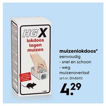Aanbiedingen Muizenlokdoos - HG - Geldig van 09/09/2017 tot 20/09/2017 bij Blokker