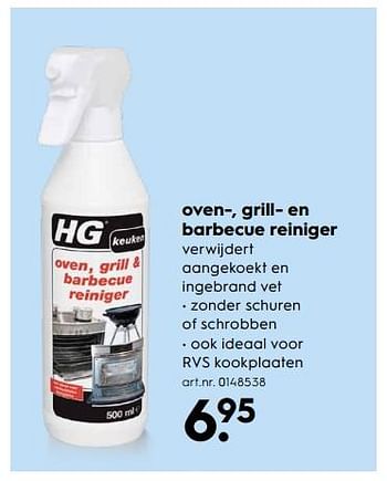 Aanbiedingen Oven-, grill- en barbecue reiniger - HG - Geldig van 09/09/2017 tot 20/09/2017 bij Blokker
