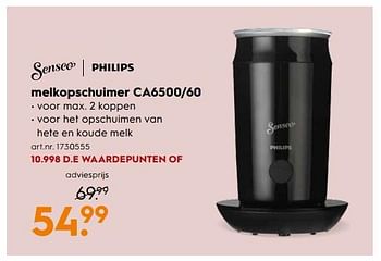 Aanbiedingen Philips melkopschuimer ca6500-60 - Philips - Geldig van 09/09/2017 tot 20/09/2017 bij Blokker