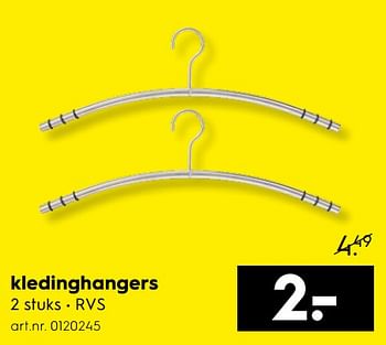 Aanbiedingen Kledinghangers - Huismerk - Blokker - Geldig van 09/09/2017 tot 20/09/2017 bij Blokker