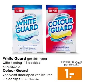 Aanbiedingen White guard - Tex-Pert - Geldig van 09/09/2017 tot 20/09/2017 bij Blokker