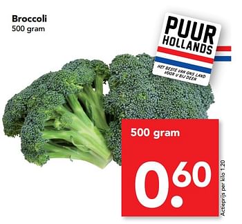 Aanbiedingen Broccoli - Huismerk deen supermarkt - Geldig van 10/09/2017 tot 16/09/2017 bij Deen Supermarkten