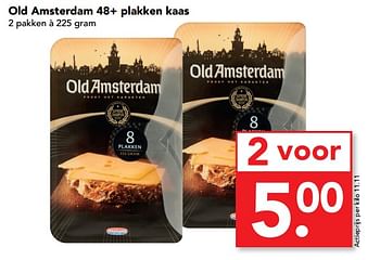Aanbiedingen Old amsterdam 48+ plakken kaas - Old Amsterdam - Geldig van 10/09/2017 tot 16/09/2017 bij Deen Supermarkten