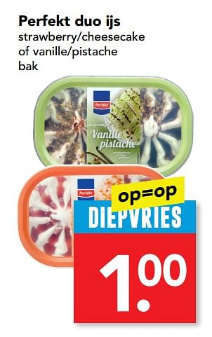 Aanbiedingen Perfekt duo ijs - Perfekt - Geldig van 10/09/2017 tot 16/09/2017 bij Deen Supermarkten