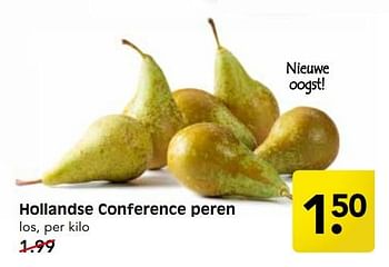 Aanbiedingen Hollandse conference peren - Huismerk - Em-té - Geldig van 10/09/2017 tot 16/09/2017 bij Em-té