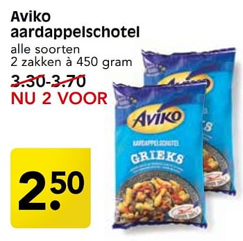 Aanbiedingen Aviko aardappelschotel - Aviko - Geldig van 10/09/2017 tot 16/09/2017 bij Em-té