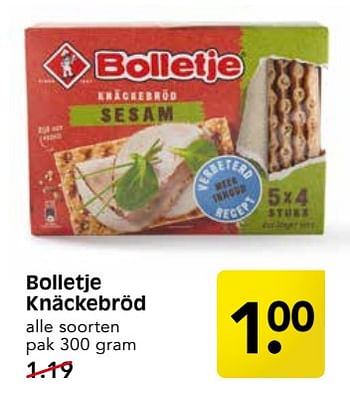 Aanbiedingen Bolletje knäckebröd - Bolletje - Geldig van 10/09/2017 tot 16/09/2017 bij Em-té