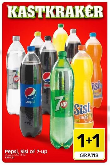 Aanbiedingen Pepsi, sisi of 7-up - Huismerk - Em-té - Geldig van 10/09/2017 tot 16/09/2017 bij Em-té