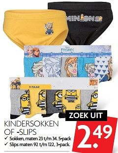Aanbiedingen Kindersokken of -slips - Huismerk - Deka Markt - Geldig van 10/09/2017 tot 16/09/2017 bij Deka Markt