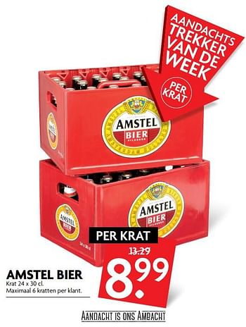 Aanbiedingen Amstel bier - Amstel - Geldig van 10/09/2017 tot 16/09/2017 bij Deka Markt