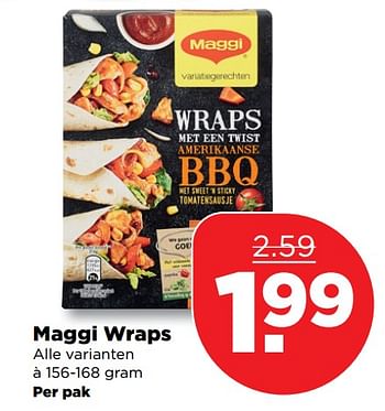 Aanbiedingen Maggi wraps - MAGGI - Geldig van 10/09/2017 tot 16/09/2017 bij Plus