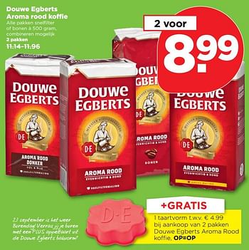 Aanbiedingen Douwe egberts aroma rood koffie - Douwe Egberts - Geldig van 10/09/2017 tot 16/09/2017 bij Plus