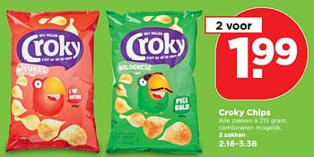 Aanbiedingen Croky chips - Croky - Geldig van 10/09/2017 tot 16/09/2017 bij Plus