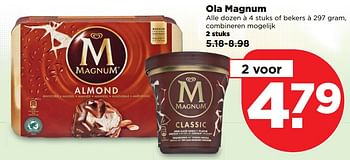 Aanbiedingen Ola magnum - Ola - Geldig van 10/09/2017 tot 16/09/2017 bij Plus