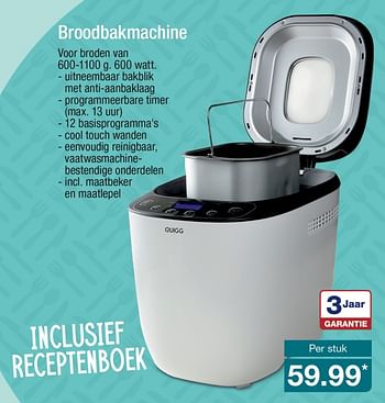 Aanbiedingen Broodbakmachine - Huismerk - Aldi - Geldig van 11/09/2017 tot 16/09/2017 bij Aldi