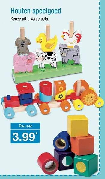 Aanbiedingen Houten speelgoed - Huismerk - Aldi - Geldig van 11/09/2017 tot 16/09/2017 bij Aldi