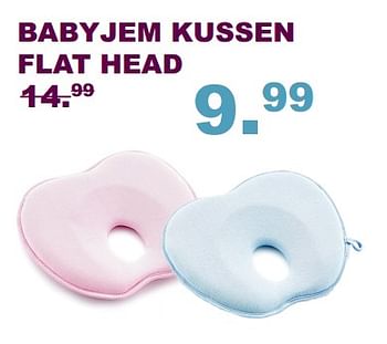 Aanbiedingen Babyjem kussen flat head - BabyJem - Geldig van 10/09/2017 tot 01/10/2017 bij Baby & Tiener Megastore