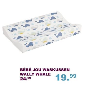 Aanbiedingen Bébé-jou waskussen wally whale - Bebe-jou - Geldig van 10/09/2017 tot 01/10/2017 bij Baby & Tiener Megastore