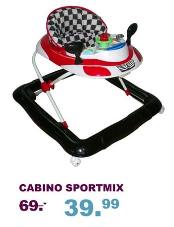 Aanbiedingen Cabino sportmix - Cabino - Geldig van 10/09/2017 tot 01/10/2017 bij Baby & Tiener Megastore