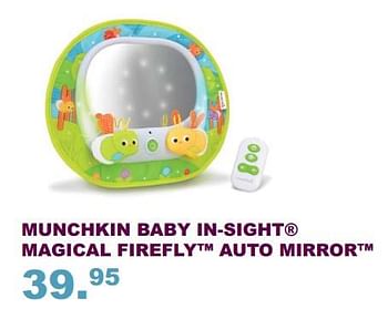 Aanbiedingen Munchkin baby in-sight magical firefly auto mirror - Munchkin - Geldig van 10/09/2017 tot 01/10/2017 bij Baby & Tiener Megastore